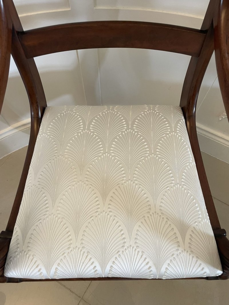 Antique Regency Quality Mahogany Desk Chair - Image 11